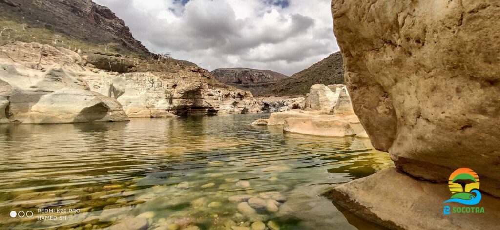Kalisan Canyon, Swimming bath, Socotra