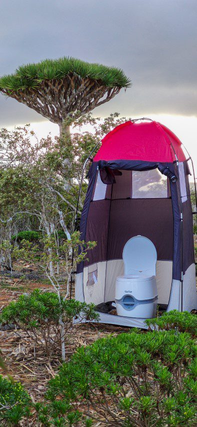 Portable Toilet Tents Socotra Island camping