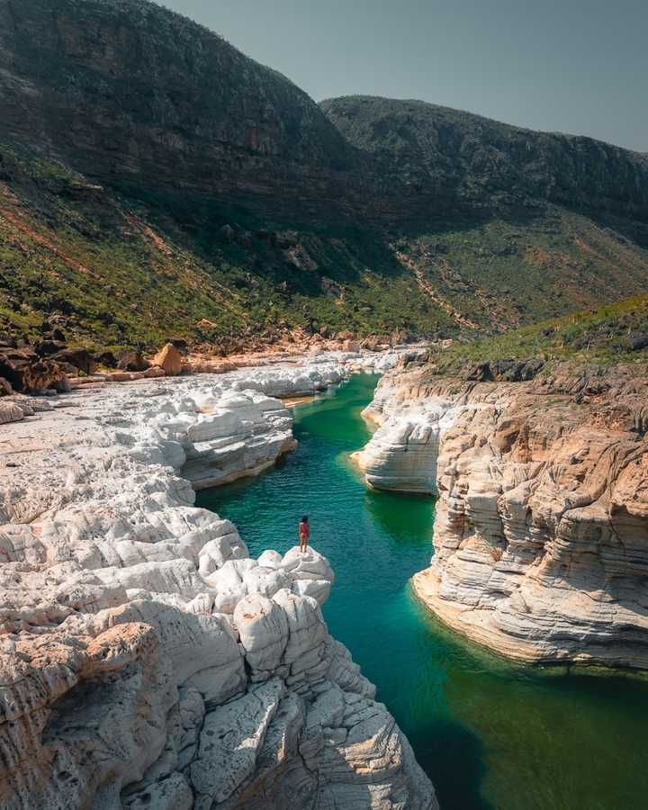 Aerial View of Kalisan Socotra's Scenic Landscape