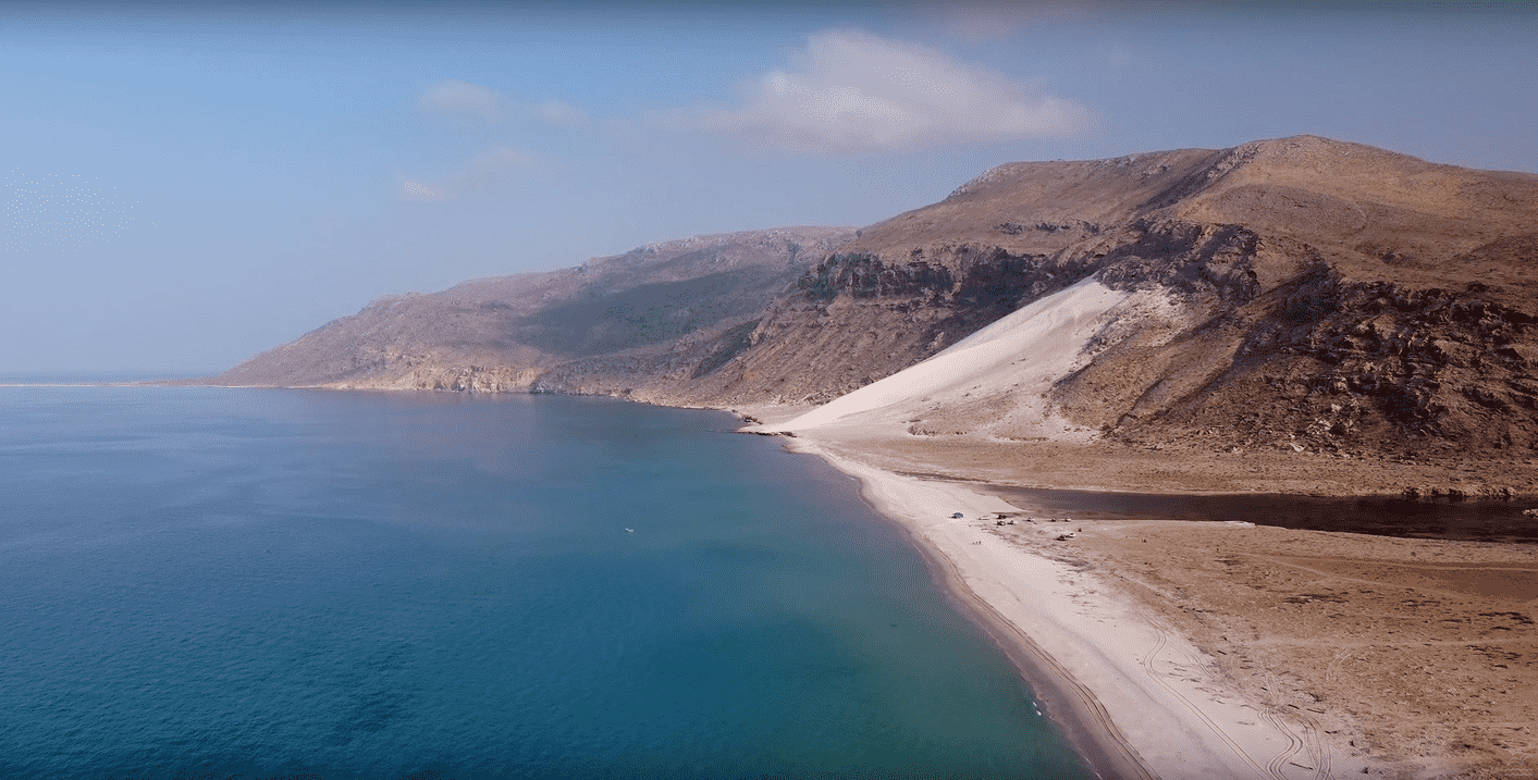 Drone Perspective: Pristine Beaches of Socotra Island