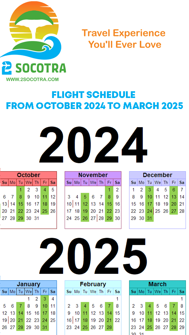 Abu Dhabi to Socotra flight schedule 2024-2025v1