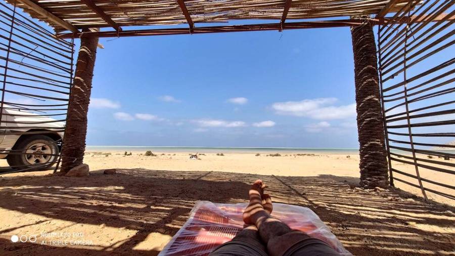 Camping at Detwah Lagoon in Socotra